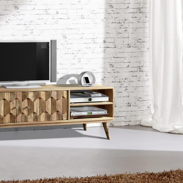 mueble tv madera palisandro