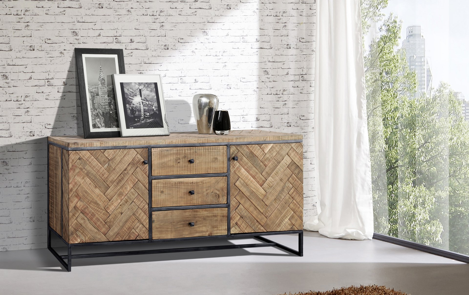 Aparador madera mango PARQUET - Imagen 2