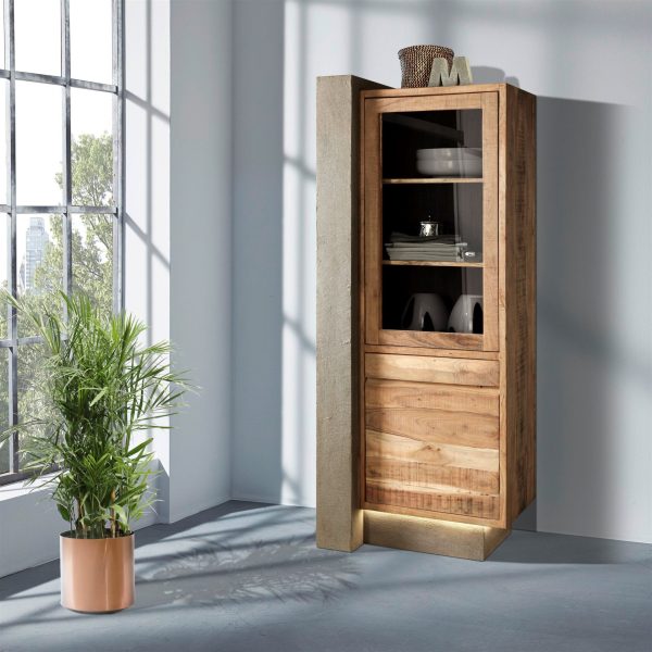 Vitrina mango CEMENTO LED