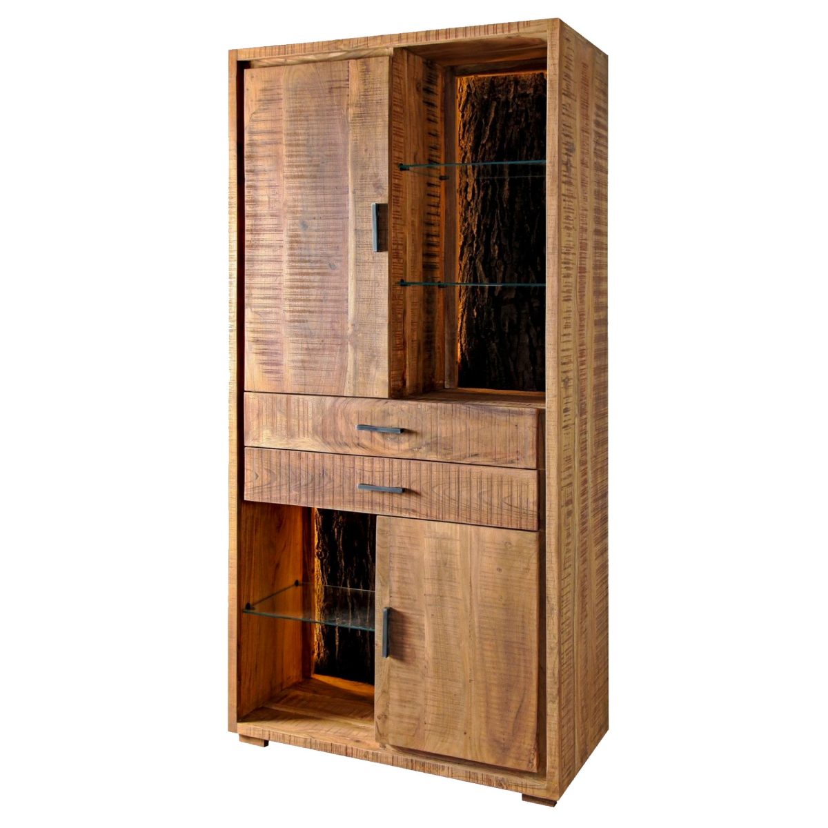 Estantería cajones madera mango LED - Imagen 4