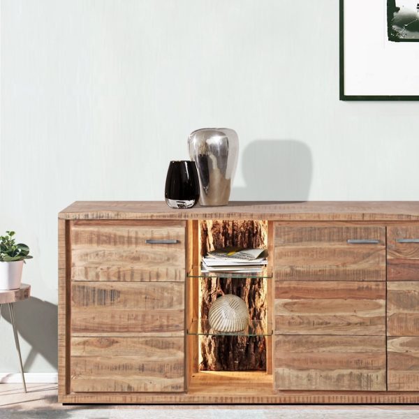 Aparador madera mango LED