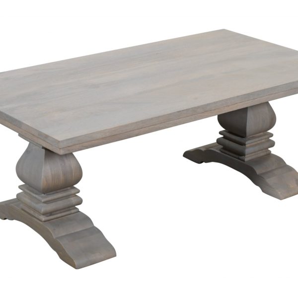 Mesa centro madera mango gris desgastado BEKASI