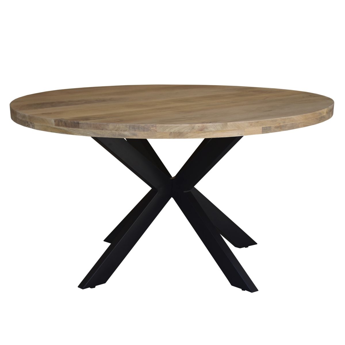 Mesa comedor redonda (140cm) madera mango NATURAL