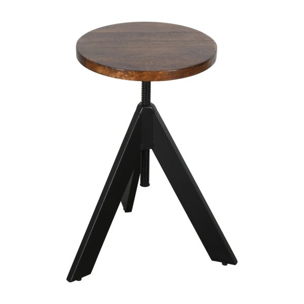 Taburete regulable metal madera INDUS