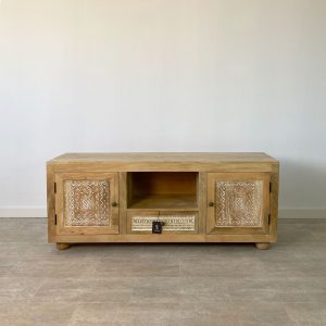 mueble tv madera mango