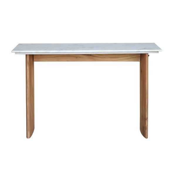 Consola recibidor madera acacia MARBLE WHITE