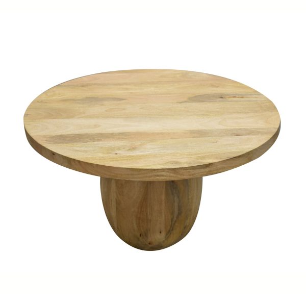 Mesa centro redonda madera mango NATURAL
