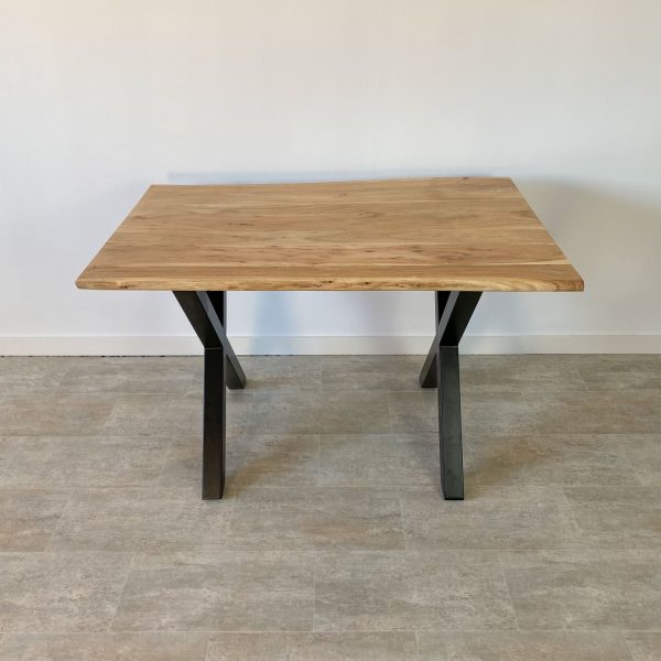 Mesa comedor (120x70cm) metal madera ACACIA