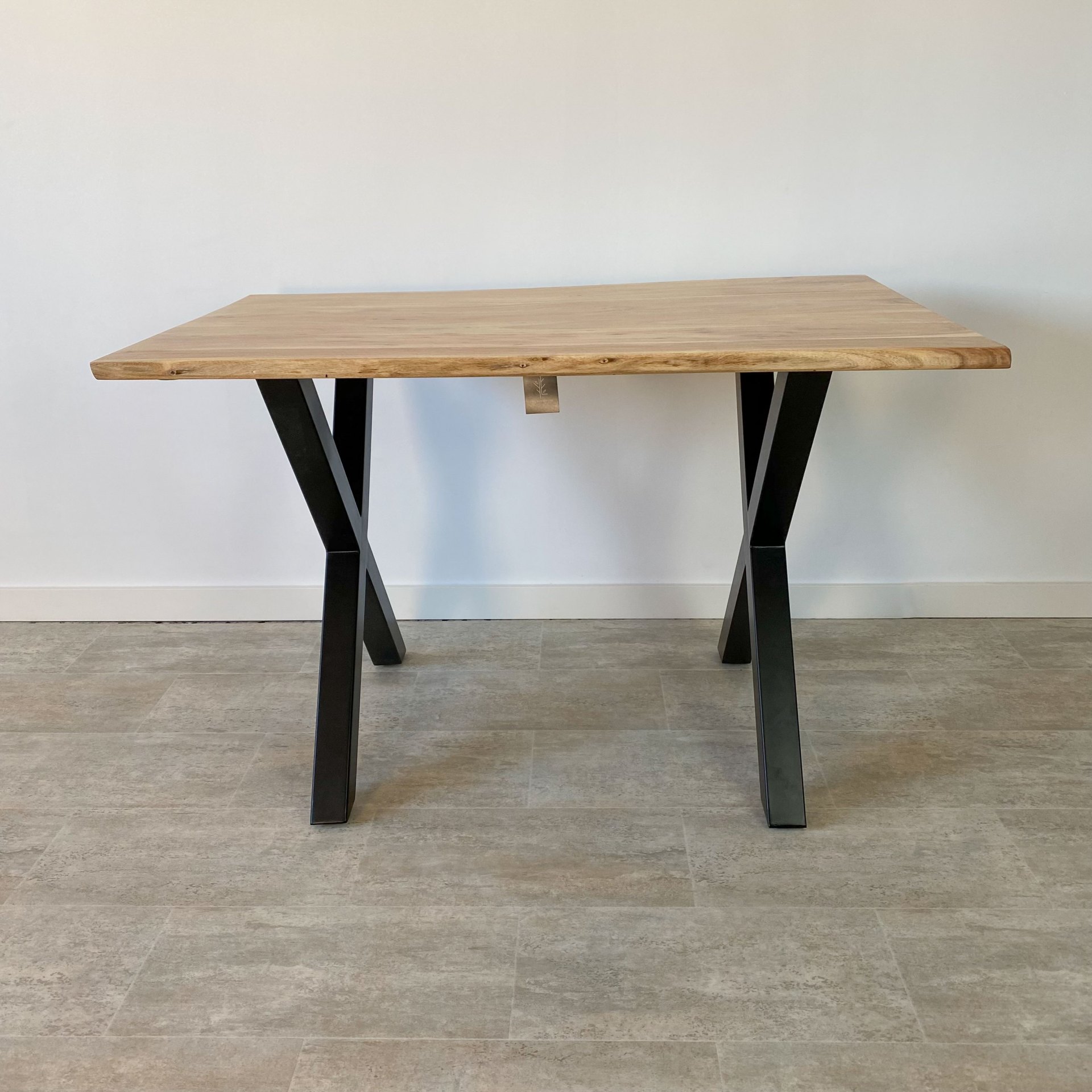 Mesa comedor (120x70cm) metal madera ACACIA - Imagen 4