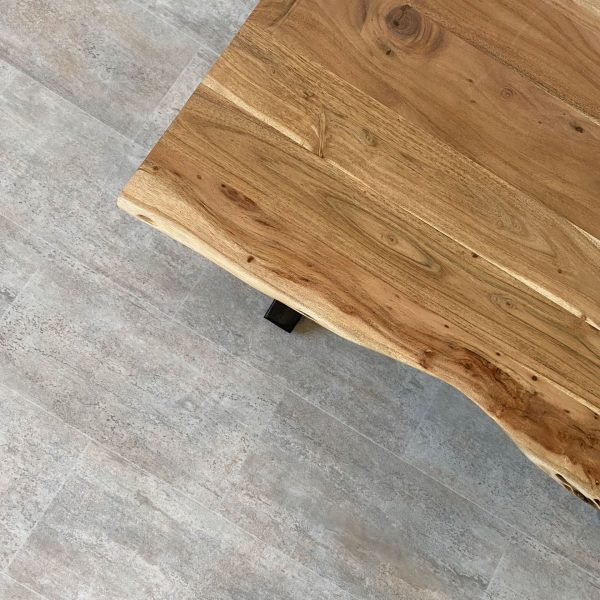 Mesa centro grosor 2'6cm metal madera ACACIA