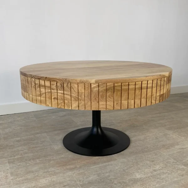 Mesa centro cajón madera acacia BARCELONA