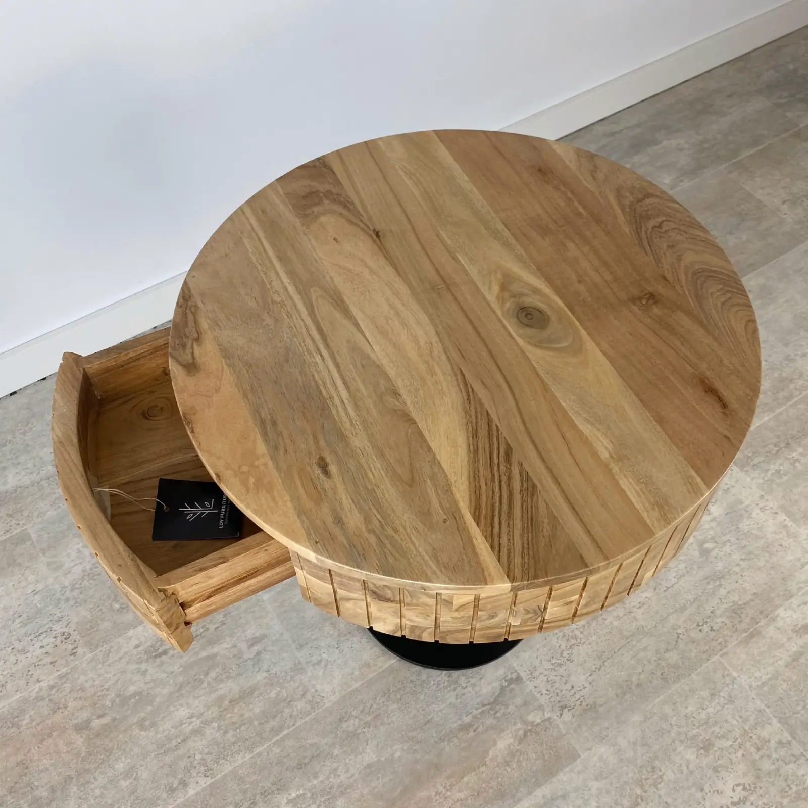 Mesa auxiliar madera acacia BARCELONA - Imagen 6