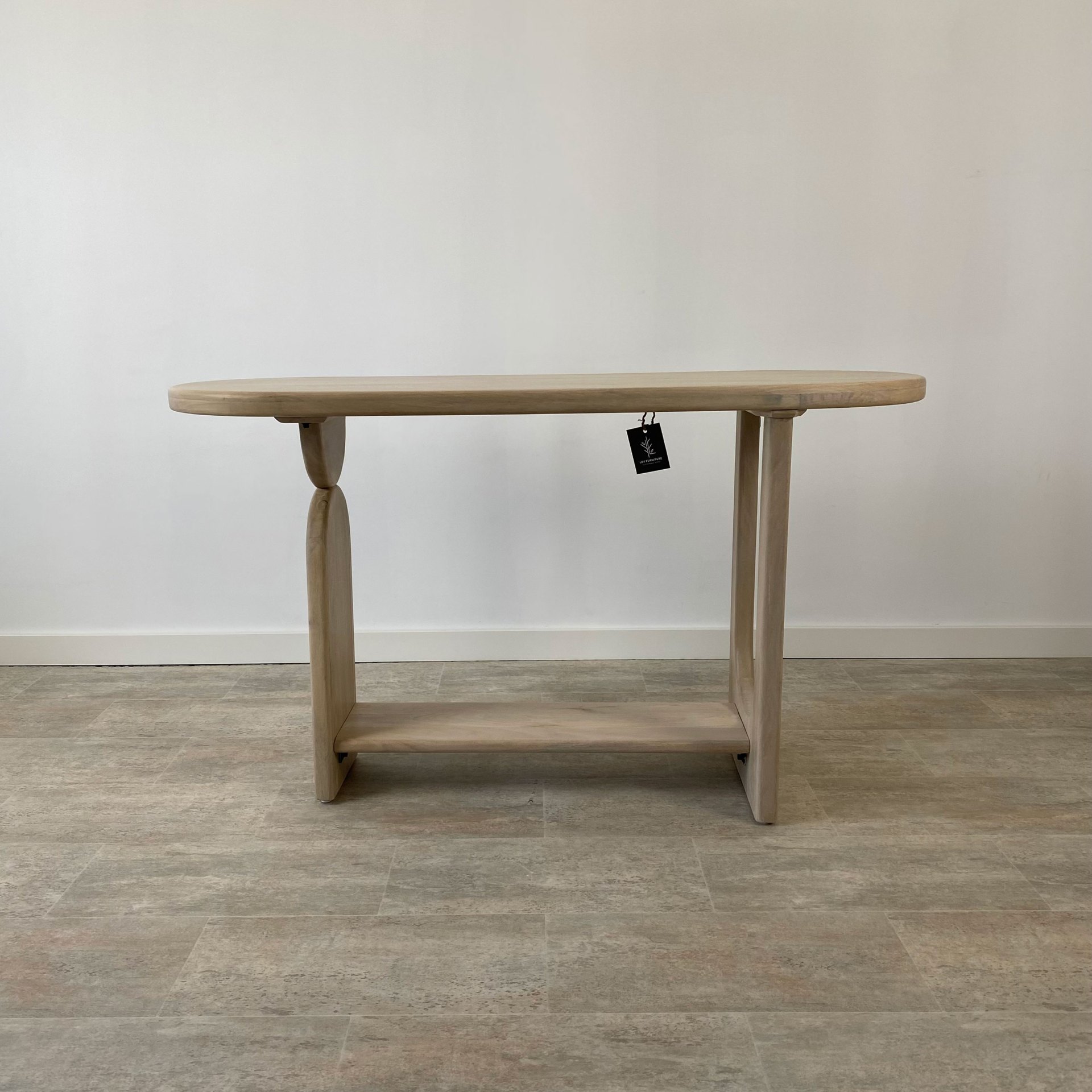 Consola recibidor madera mango BLANQUEADO - Imagen 4