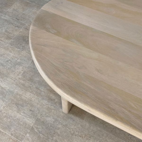 Mesa centro madera mango BLANQUEADO