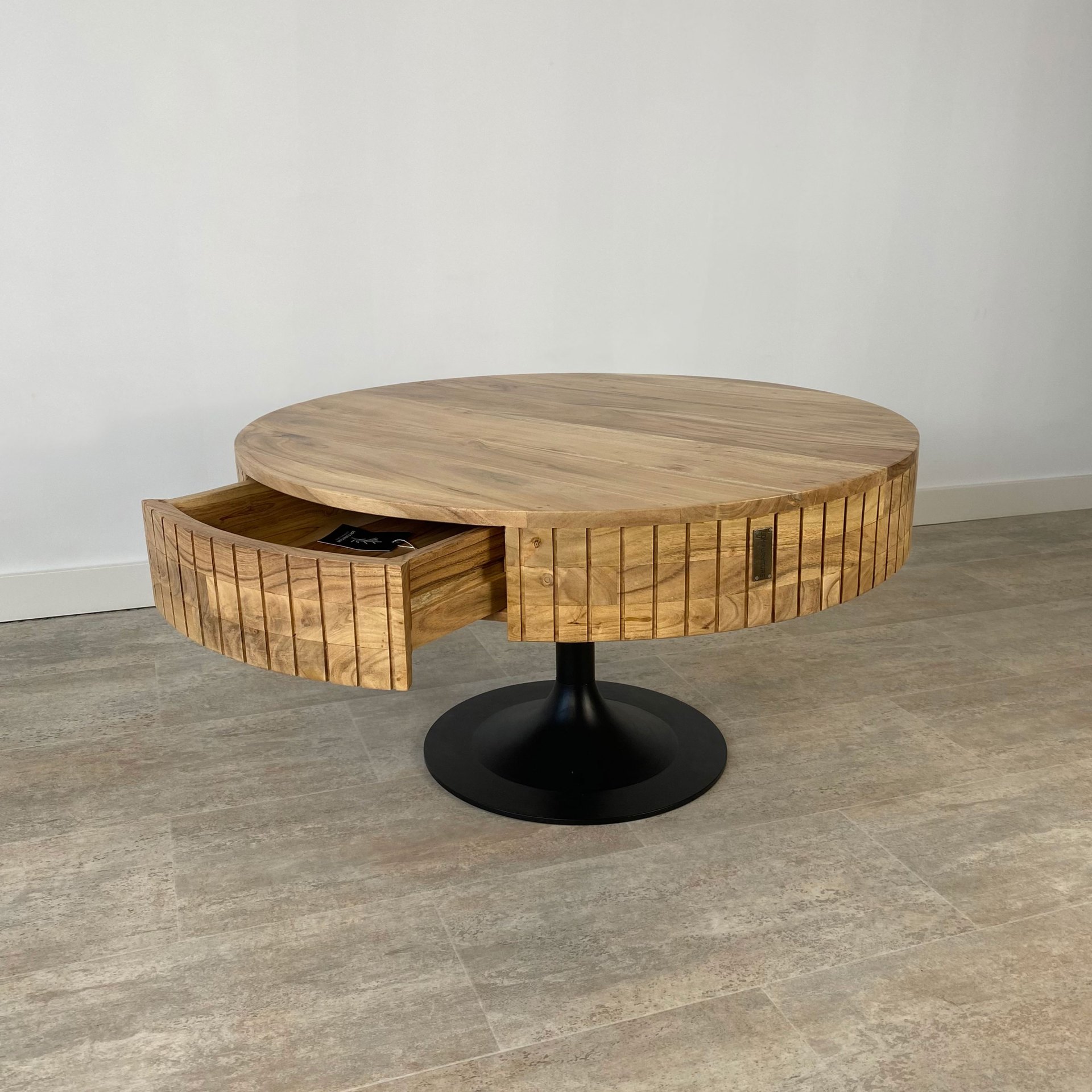 Mesa centro cajón madera acacia BARCELONA