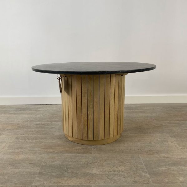 Mesa centro madera acacia MARBLE BLACK