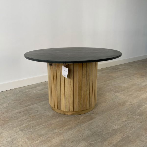 Mesa centro madera acacia MARBLE BLACK