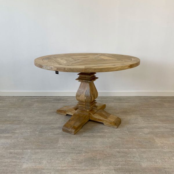 Mesa comedor redonda madera mango PROVENZAL