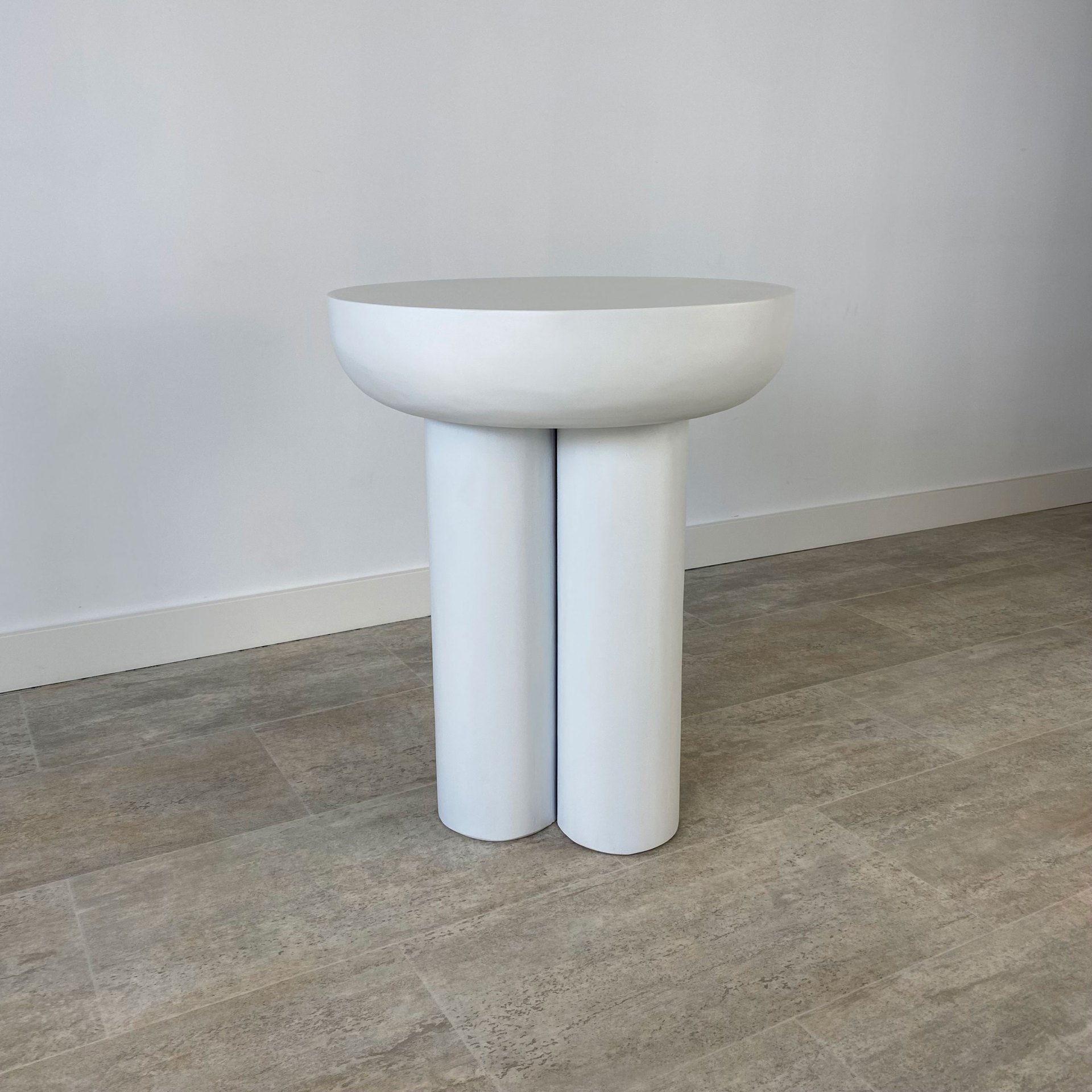 Mesa auxiliar madera mango BLANQUEADO - Imagen 3