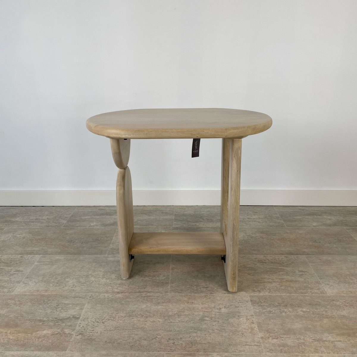 Mesa auxiliar madera mango BLANQUEADO - Imagen 2