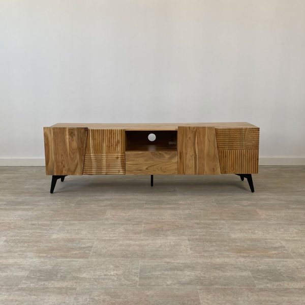 Mueble tv madera acacia BARCELONA