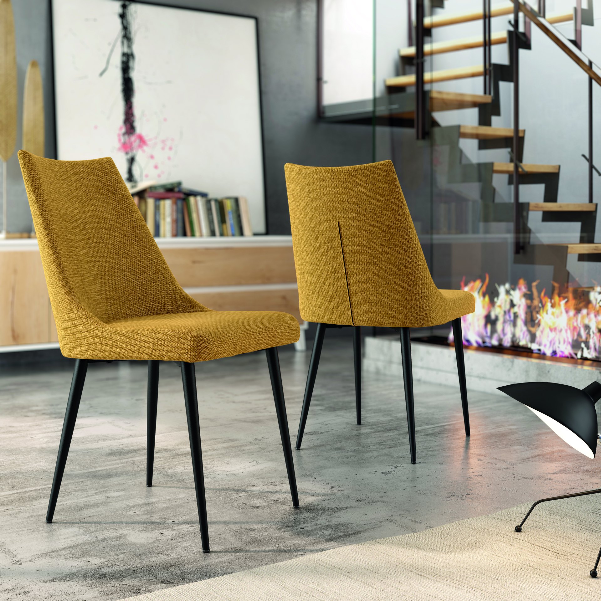 Pack 4 sillas verde DENVER - Imagen 2