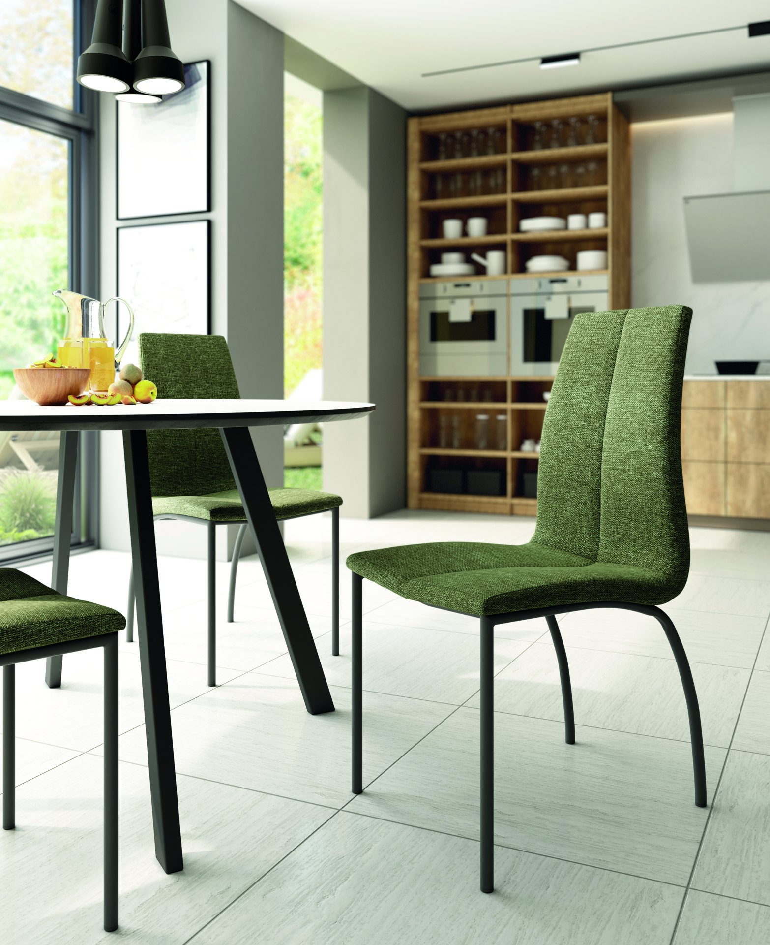 Pack 4 sillas gris NIZA - Imagen 2