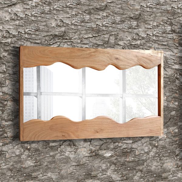 Espejo madera acacia LIVE EDGE