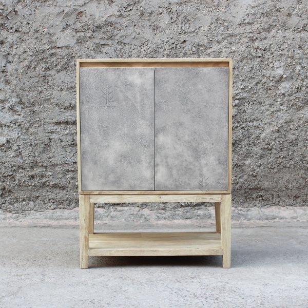 Mueble alto puertas efecto cemento IBIZA