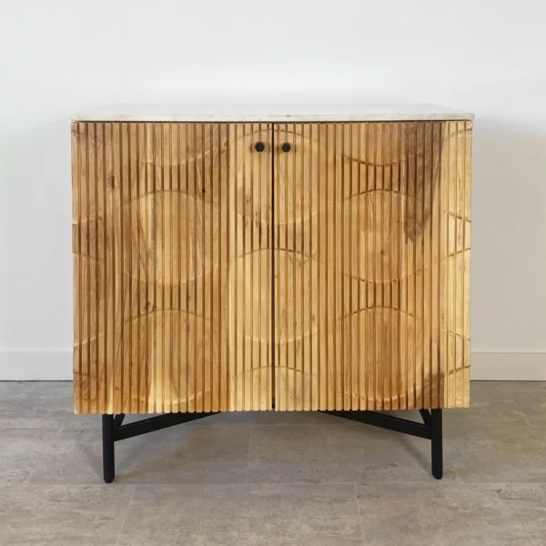 Mueble bar madera acacia WHITE MILAN
