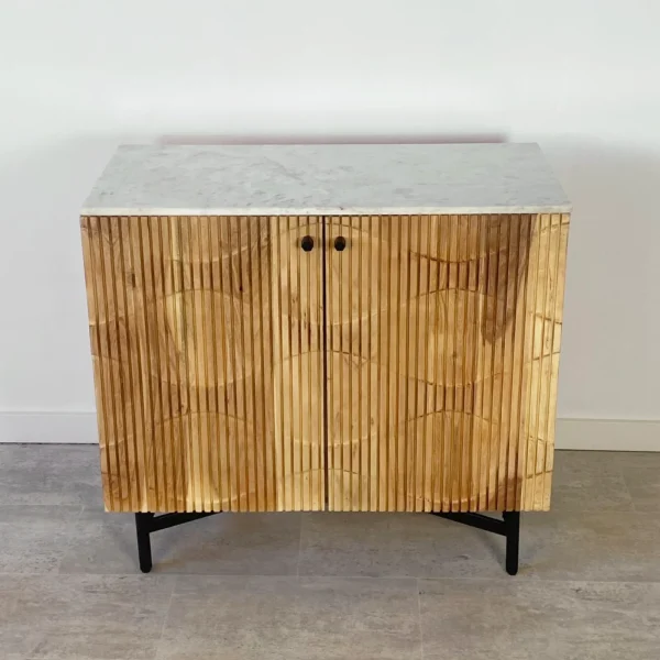 Mueble bar madera acacia WHITE MILAN
