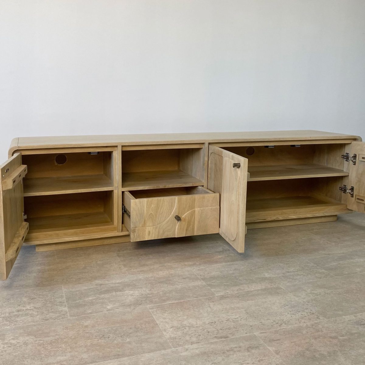 Mueble tv madera mango MÓNACO - Imagen 2