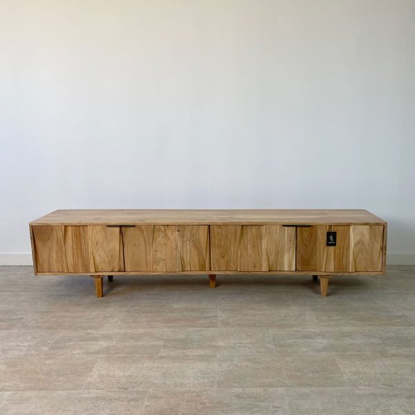 mueble tv madera acacia