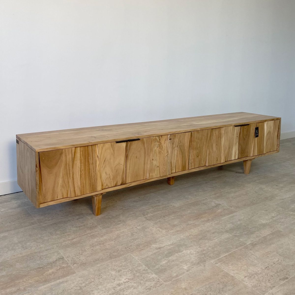 mueble tv madera acacia