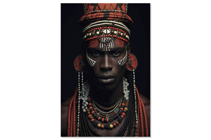 Cuadro cristal templado hombre ROJO