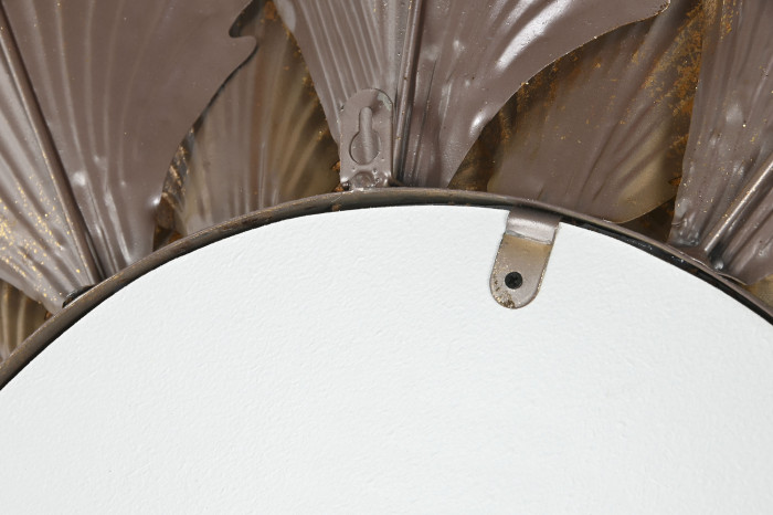 Espejo redondo metal dorado HOJAS - Imagen 5