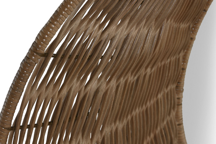 Espejo redondo orgánico ratán FLOR - Imagen 3