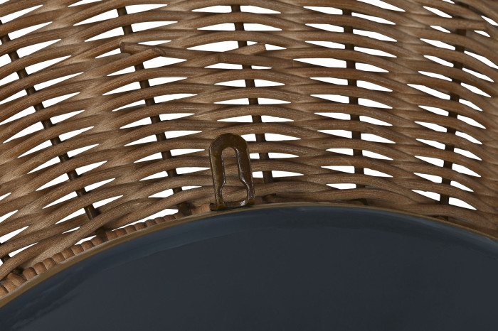 Espejo redondo orgánico ratán FLOR - Imagen 5