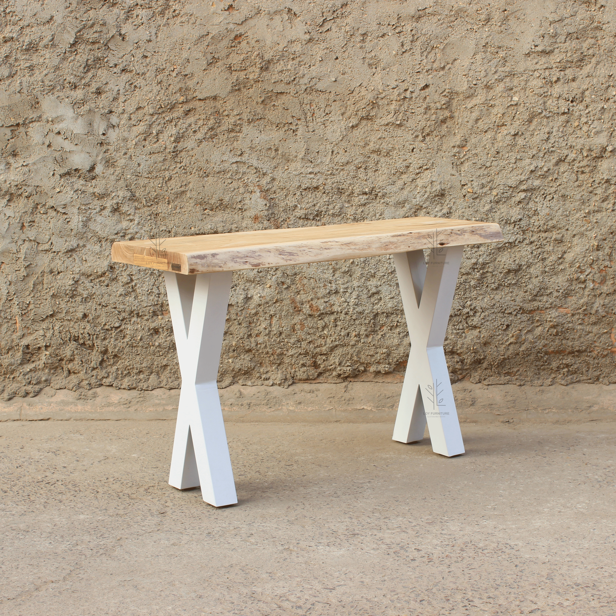 consola recibidor madera