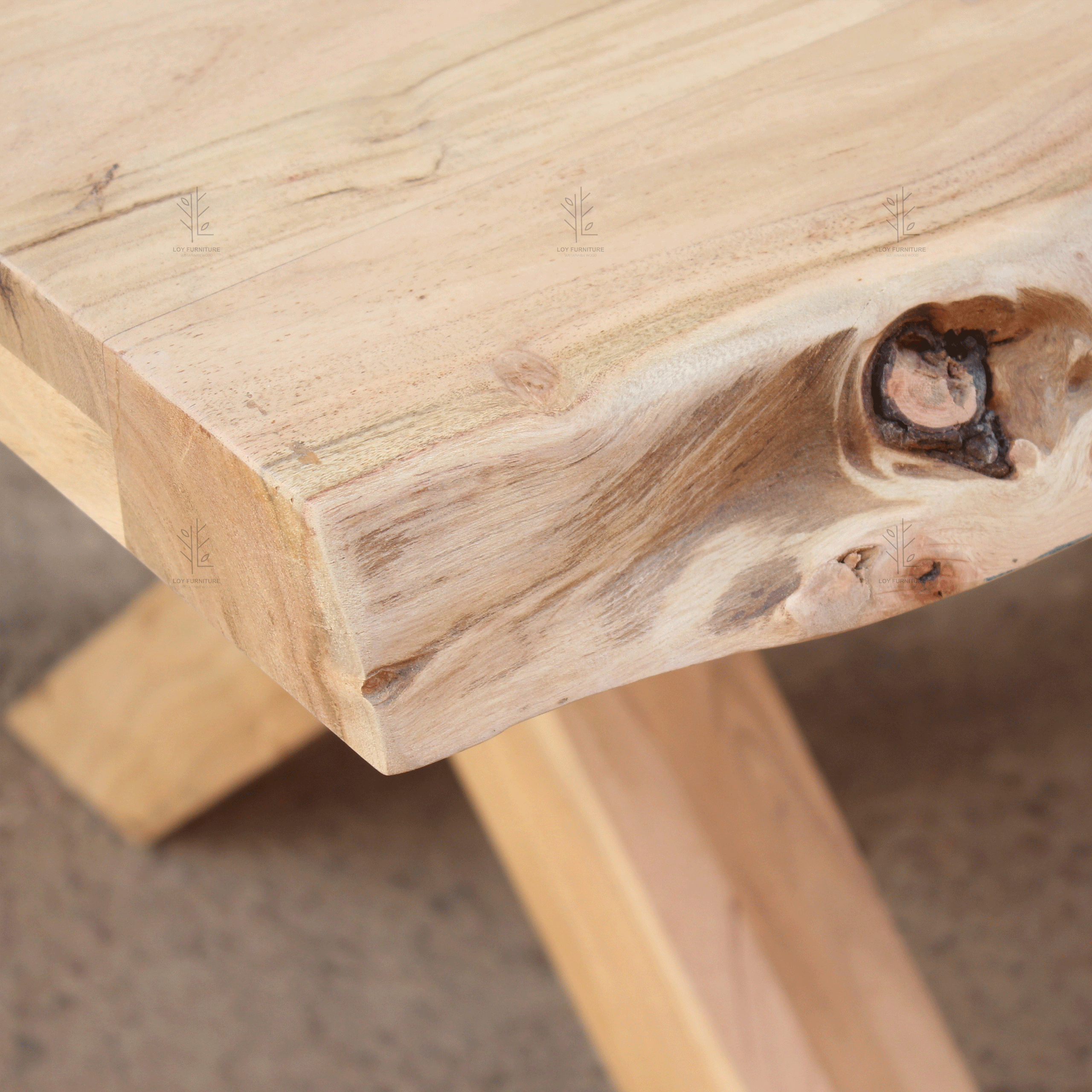 mesa comedor 220cm madera acacia