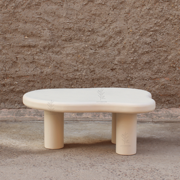 mesa centro efecto cemento