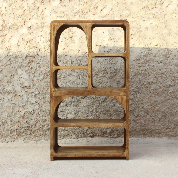 estantería madera mango