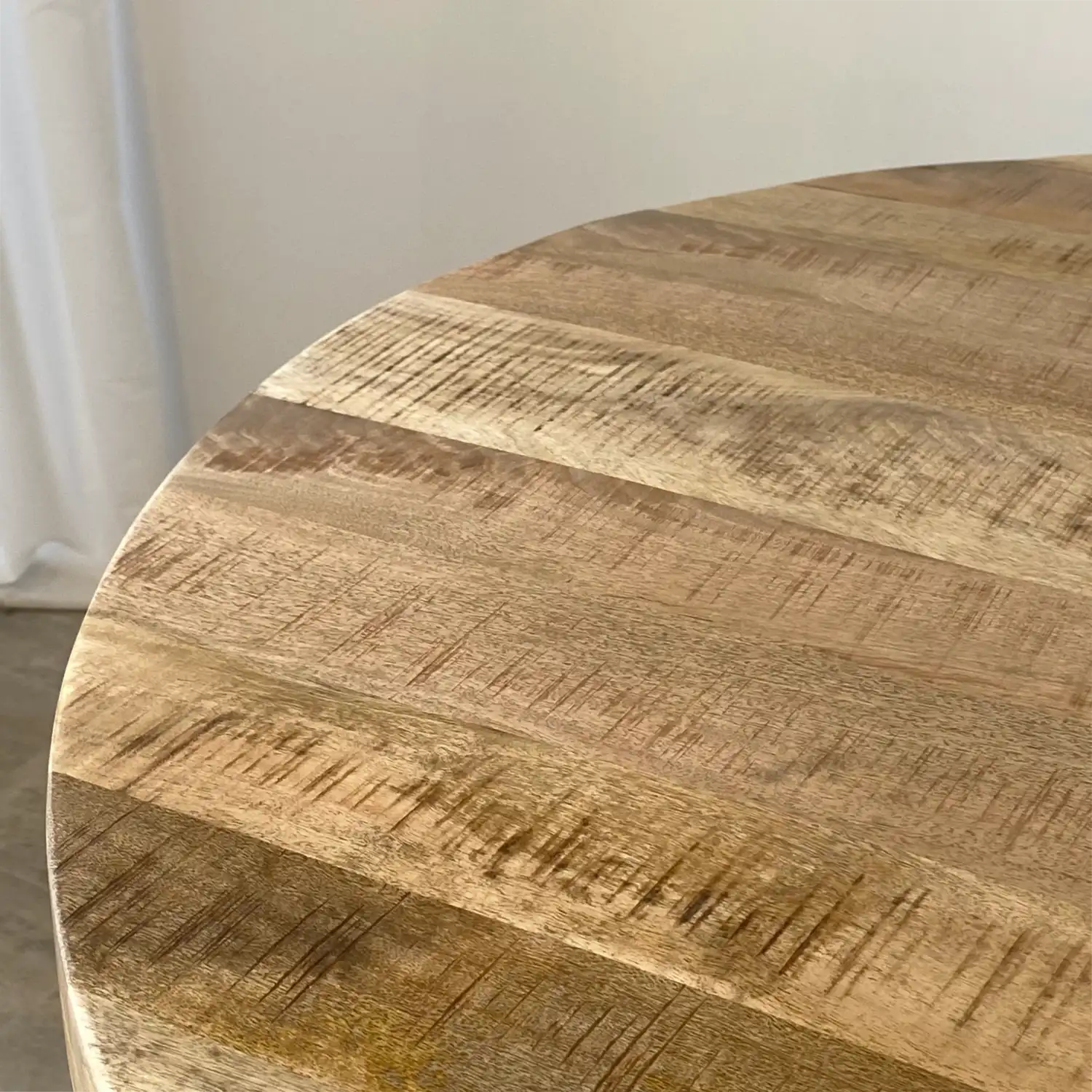 Mesa comedor redonda 140cm metal madera MANGO - Imagen 4