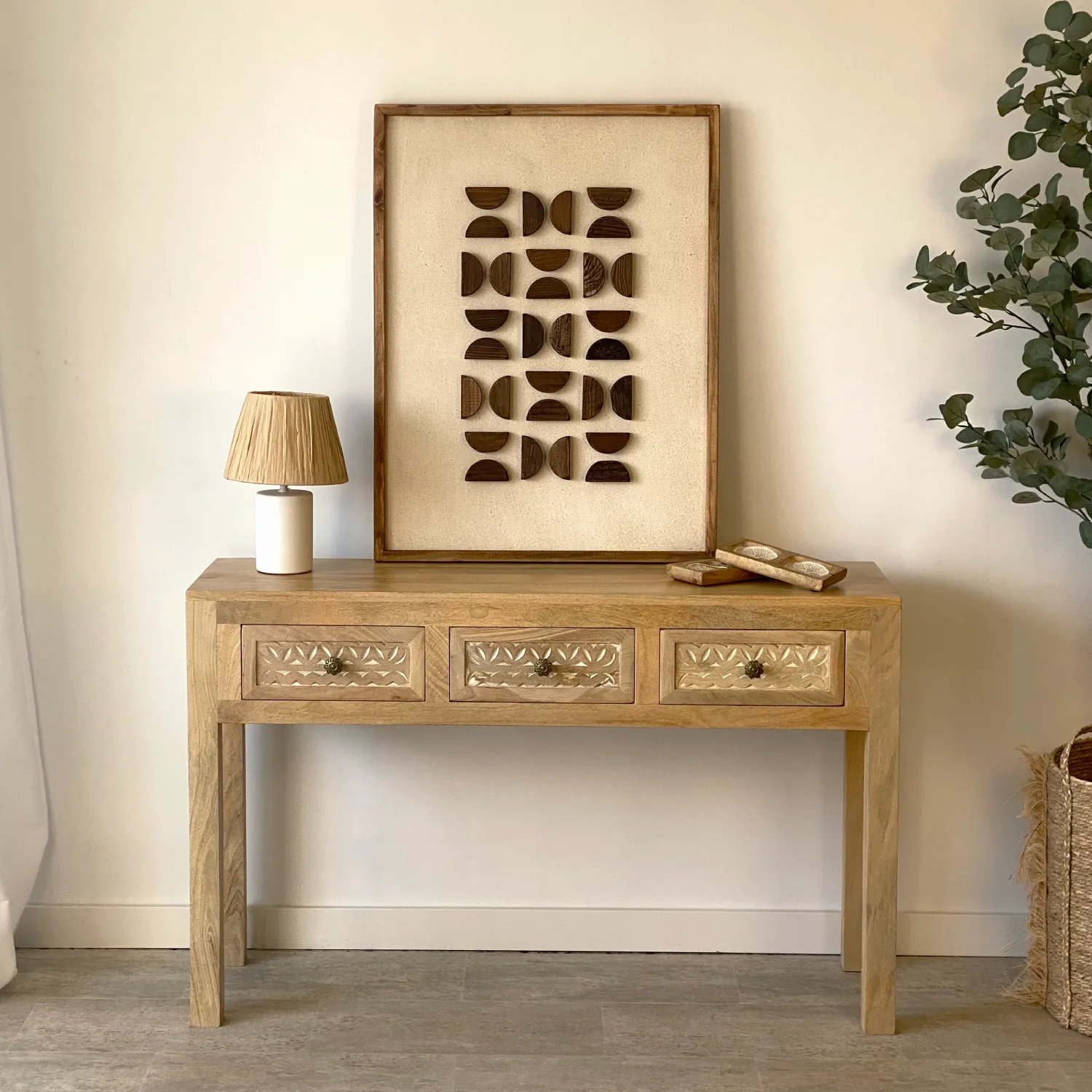Consola 120cm madera mango MENORCA