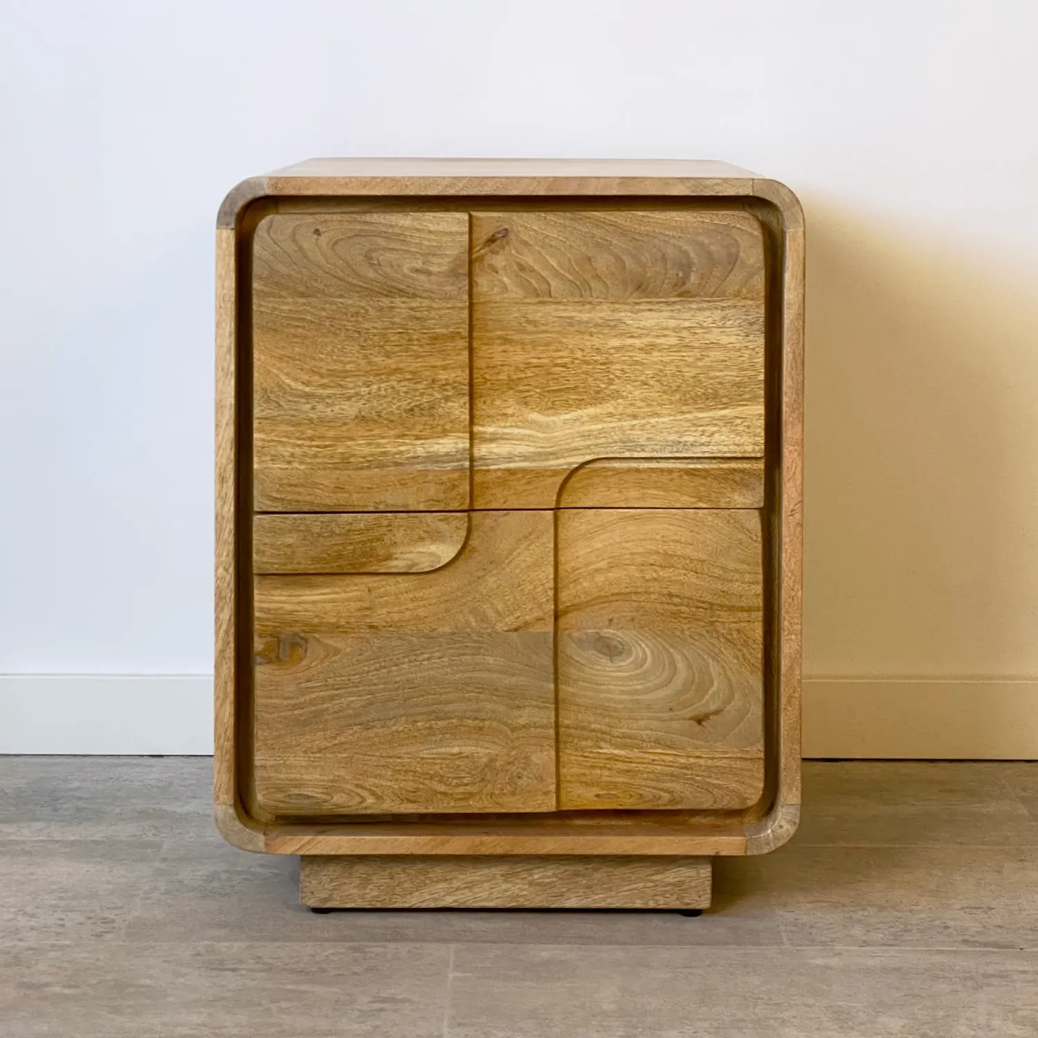 mesita noche 2 cajones