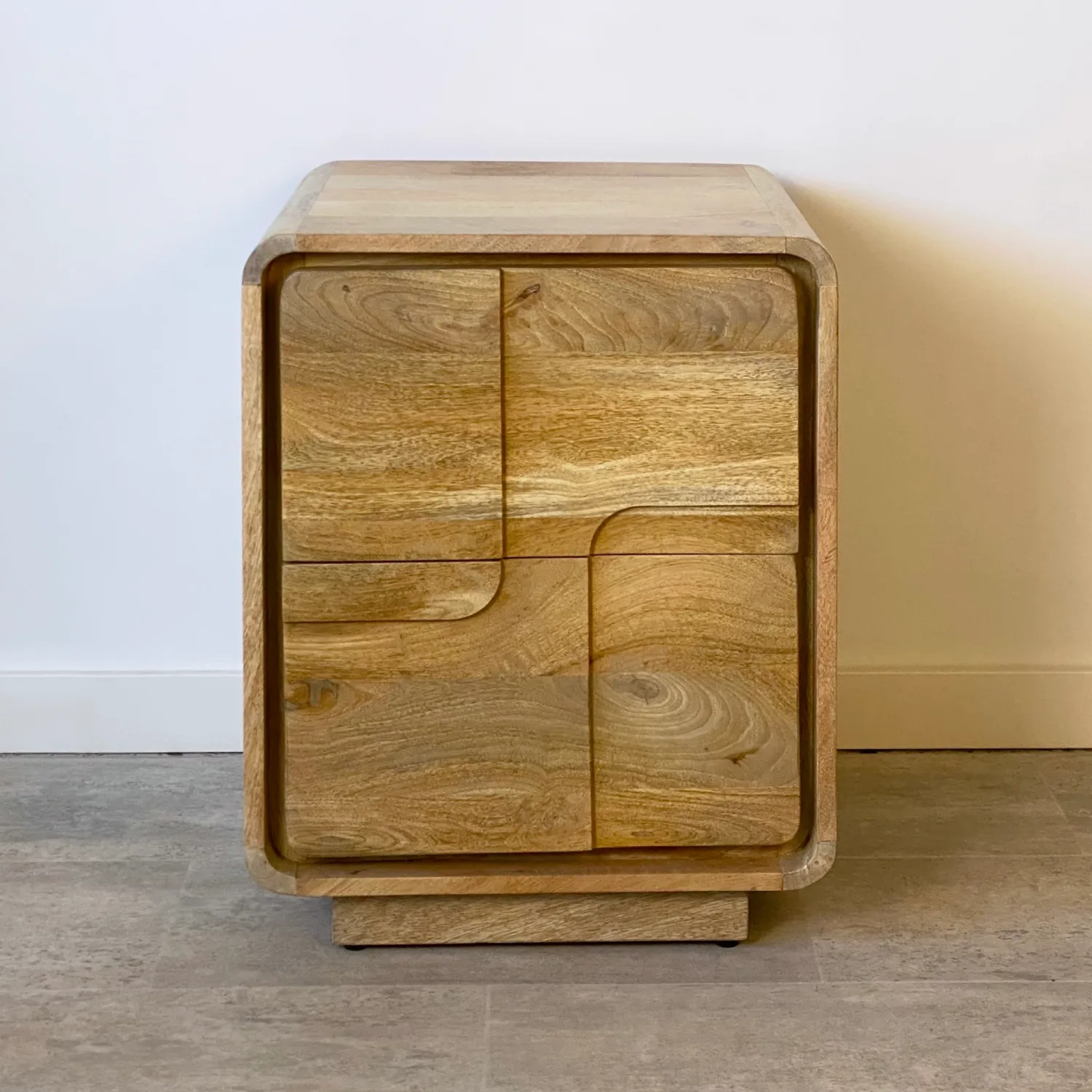 mesita noche 2 cajones