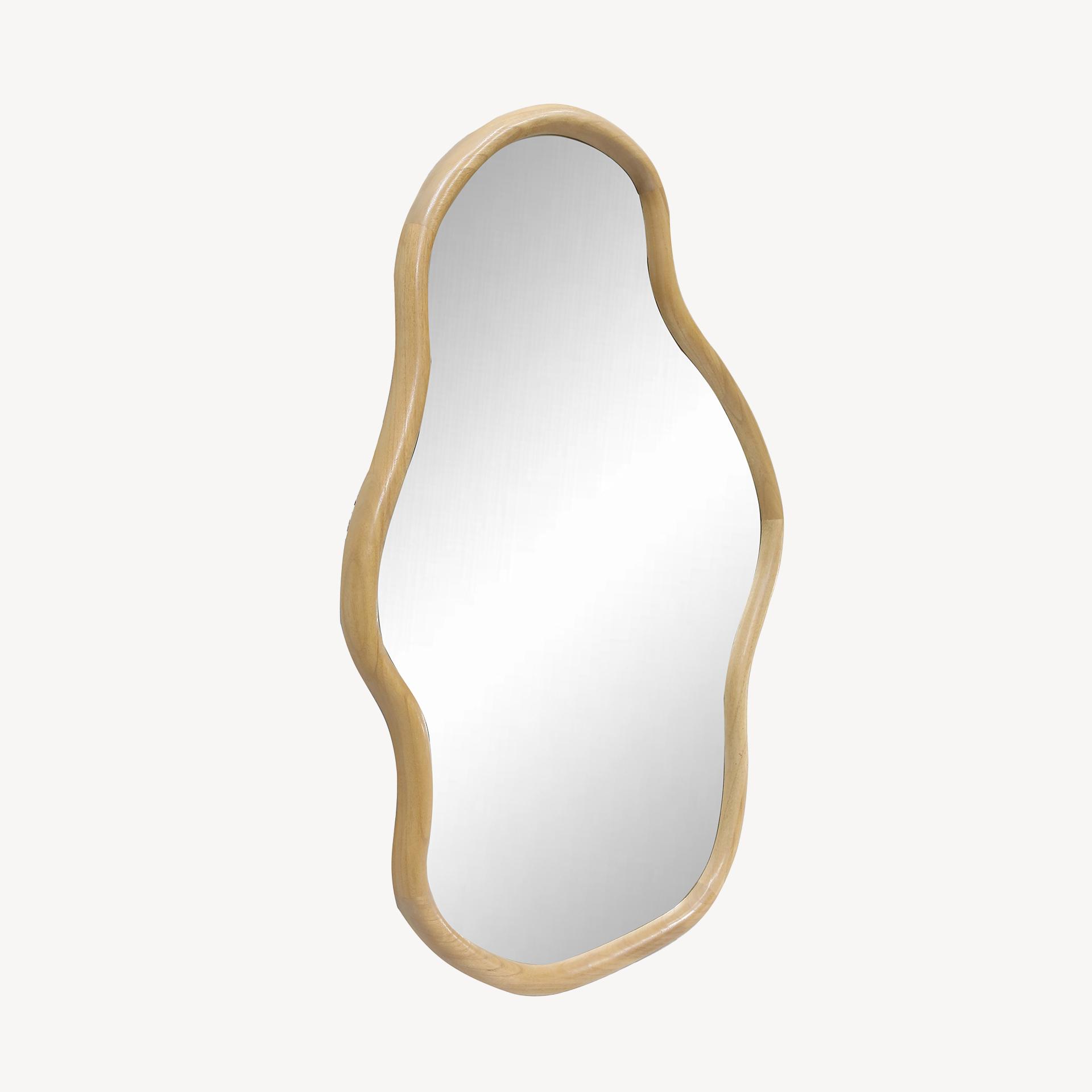 Espejo irregular madera roble
