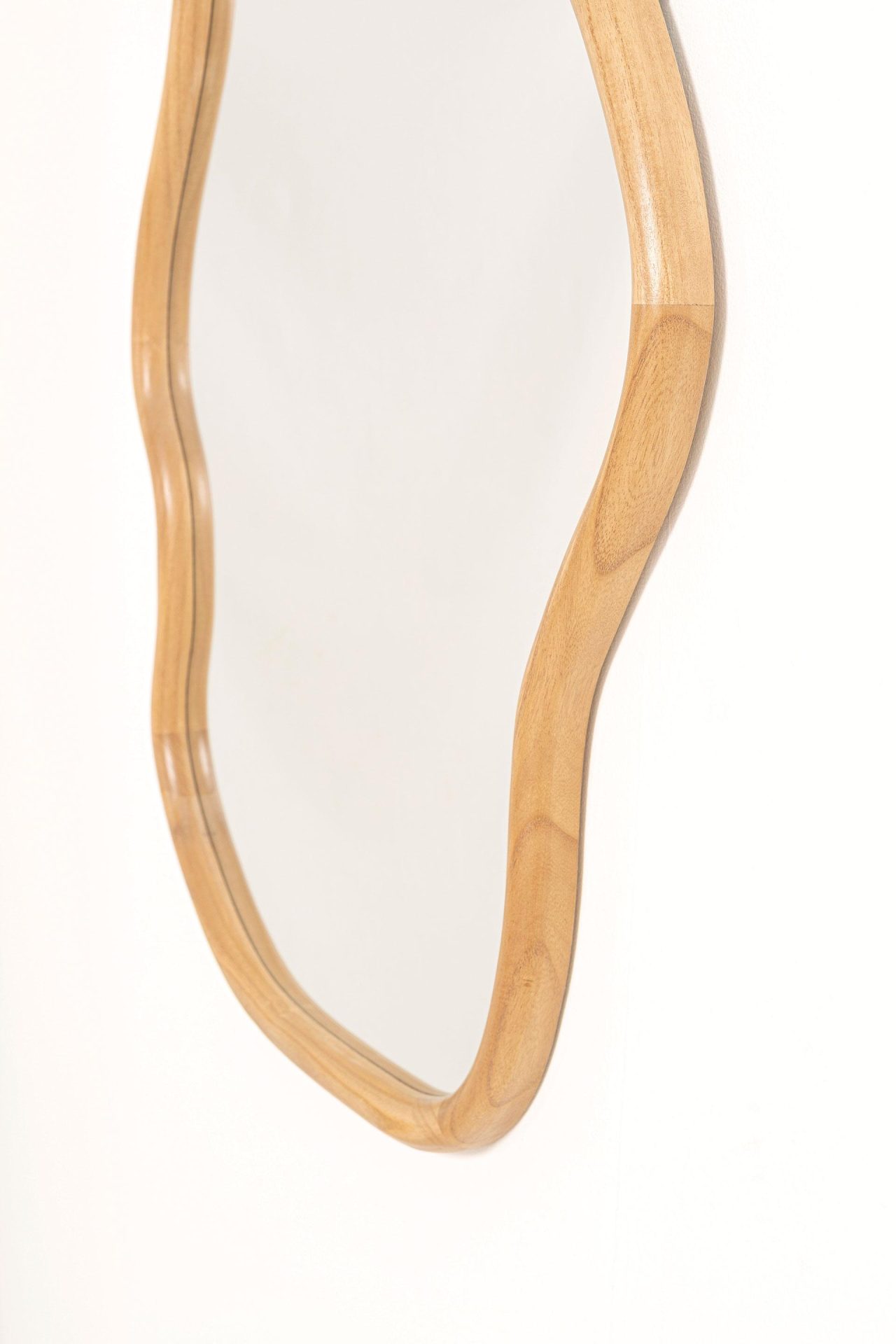 Espejo irregular madera roble