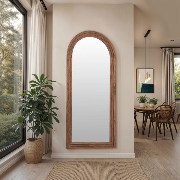 Espejo extra grande nogal