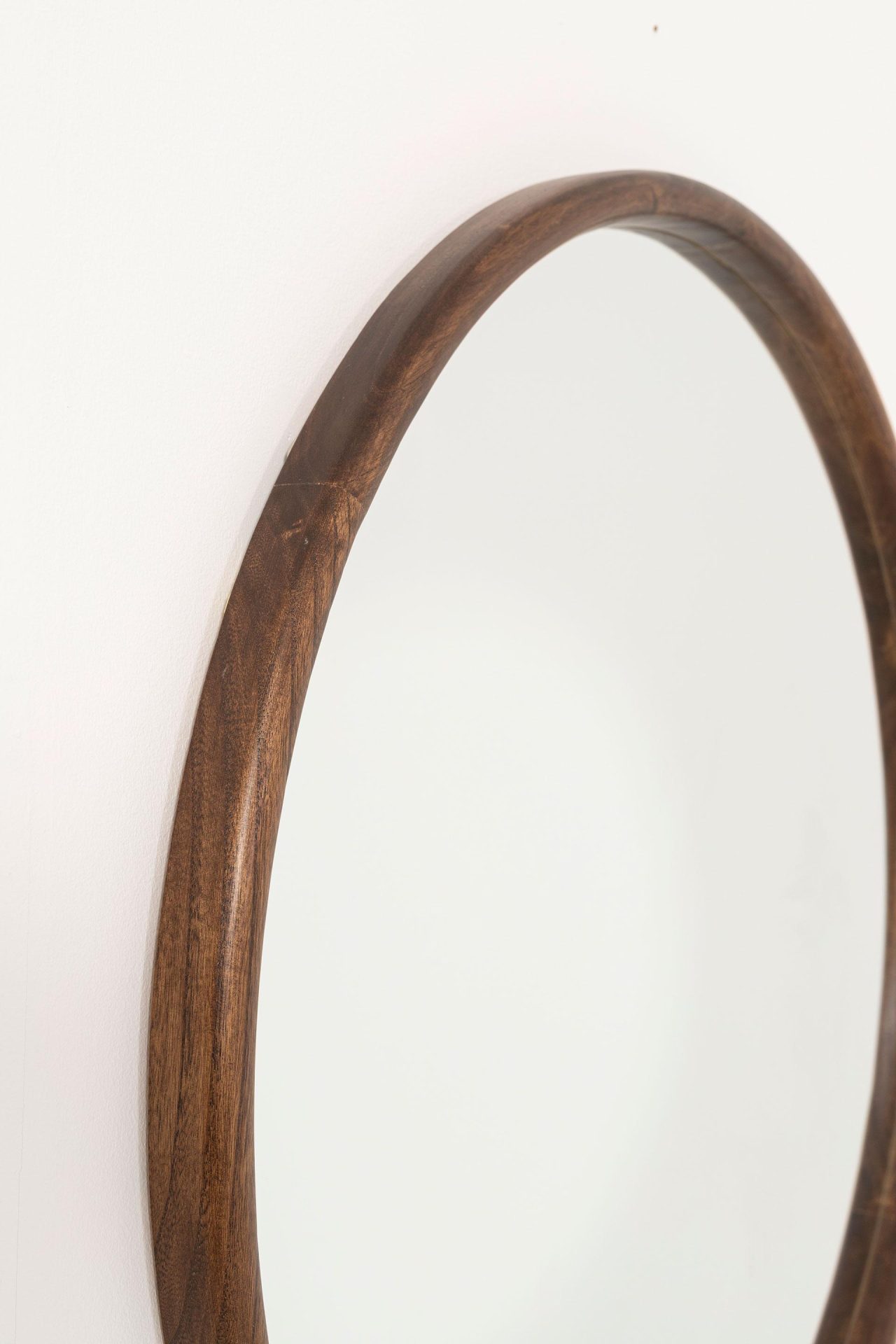 Espejo circular nogal grande